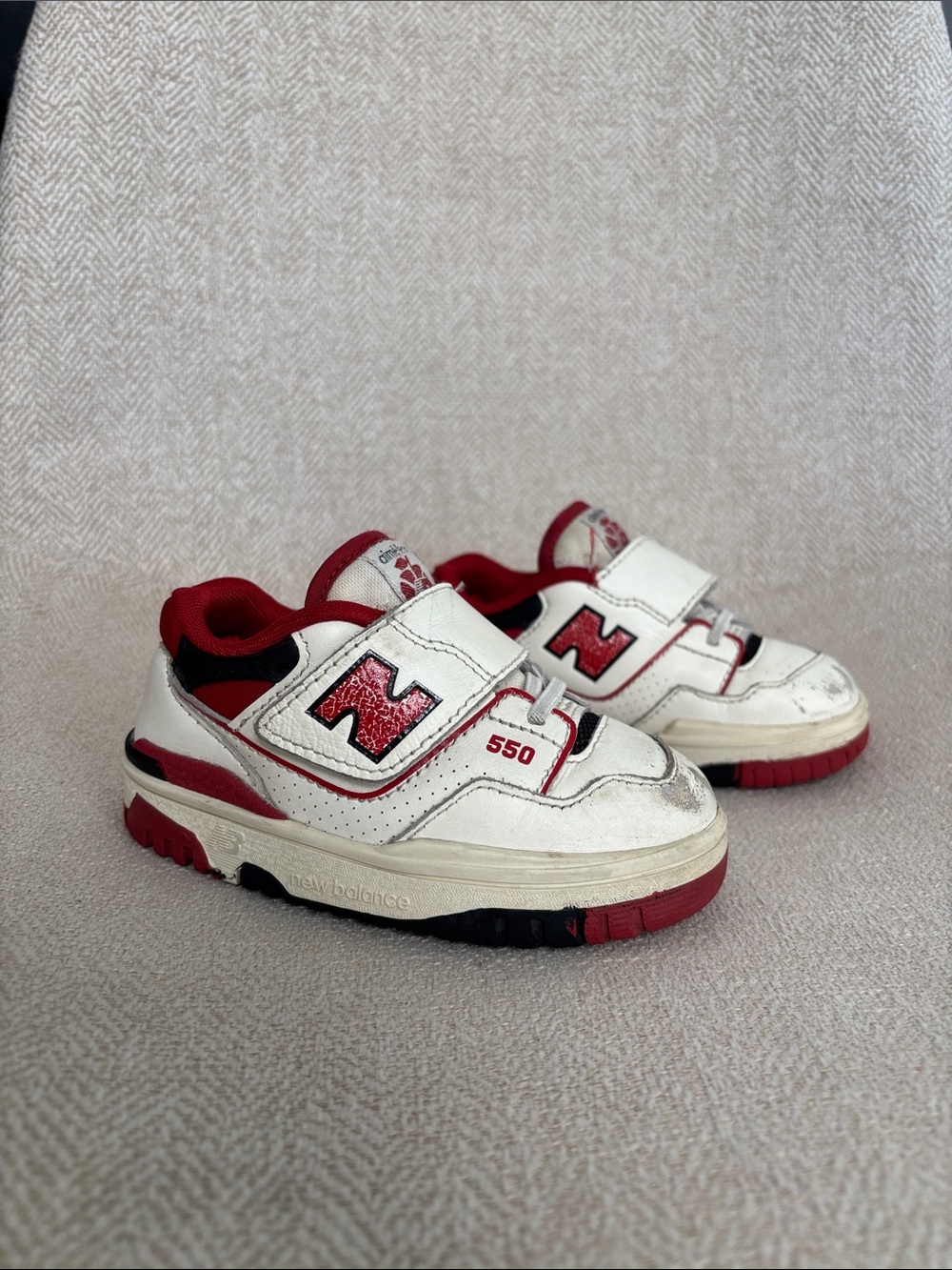 New Balance 550 Aime Leon Dore collab red/black/cream toddler size 7c